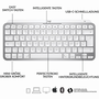 Logitech MX Keys Mini For Mac Minimalist Wireless Illuminated Keyboard клавиатура Блутут QWERTZ Немски Сив