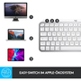 Logitech MX Keys Mini For Mac Minimalist Wireless Illuminated Keyboard клавиатура Блутут QWERTZ Немски Сив