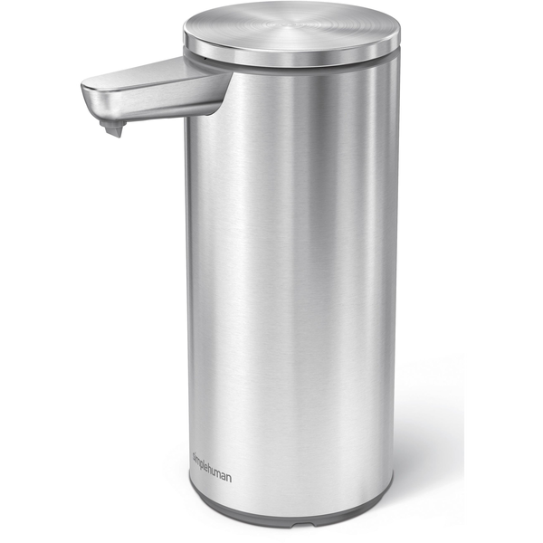 Simplehuman Érintésmentes szappanadagoló, 266 ml, csiszolt rozsdamentes acél, újratölthető