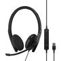 EPOS ADAPT 160T USB II Слушалки Жичен Лента за глава Офис/Център за обаждания USB Тип-A Черен