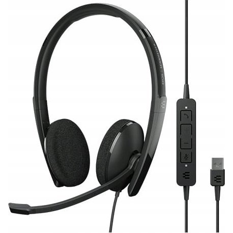 EPOS ADAPT 160T USB II Слушалки Жичен Лента за глава Офис/Център за обаждания USB Тип-A Черен