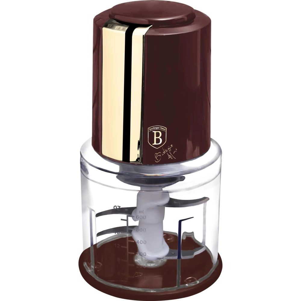 Berlinger Haus BH/9689 2 az 1-ben mini Elektromos Aprító 0,5L 300 Watt - Bordó (BH/9689)