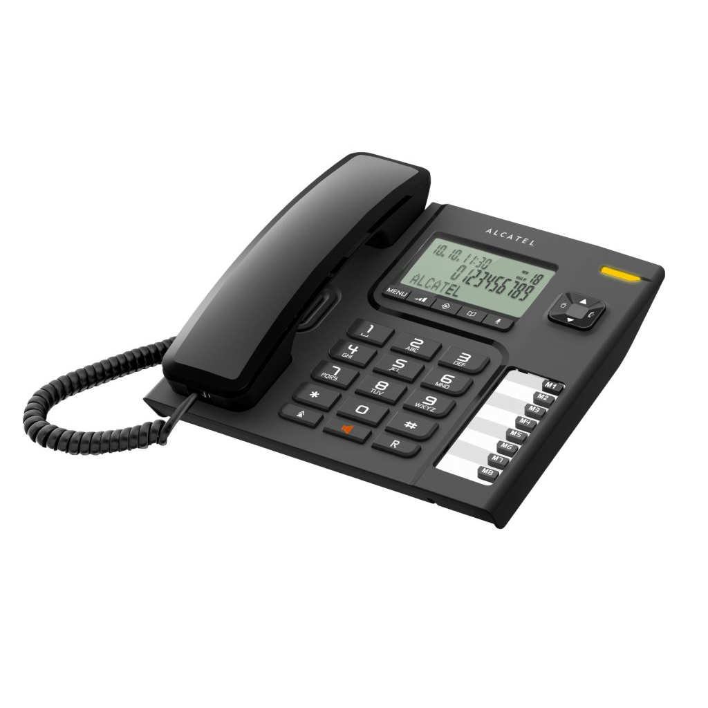 Alcatel T76 vezetékes telefon fekete (alcatelT76)