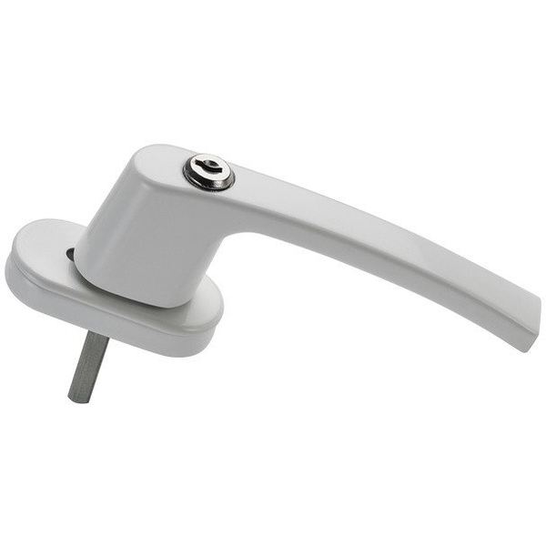 ALU. WINDOW HANDLE LOCKABLE WHITE