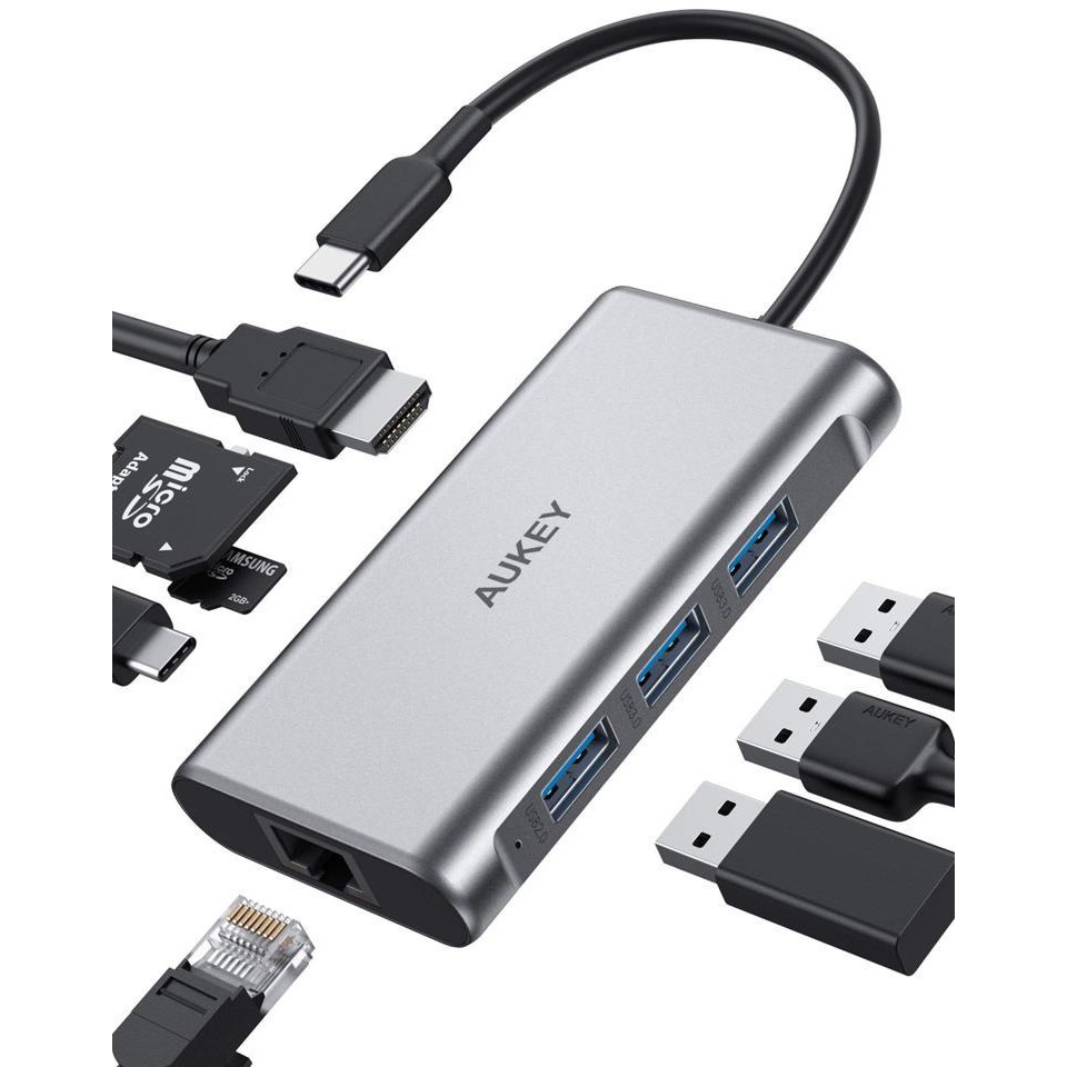 AUKEY hub adaptér rozdeľovač USB-C 3.0 3x USB 3.1 (CB-C91)