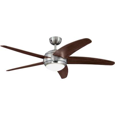 Mennyezeti ventilátor, 5 lapátos, O 132 cm, barna/alu, Westinghouse Bendan