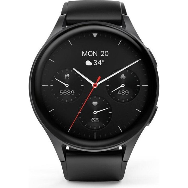 Hama Smartwatch 8900 3,63 cm (1.43") AMOLED 45 mm Digital 466 x 466 pixel Berøringsskærm Sort GPS (satellit)