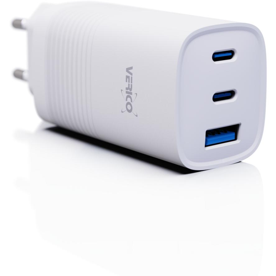 Verico Ladegerät MOJO GaN 65W PD, 3-Port (USB-A & USB-C) WH retail (4OJ-AAFWE1-N1) (4OJ-AAFWE1-N1)