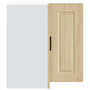 Porto sonoma tölgy színű szerelt fa konyhai fali sarokszekrény