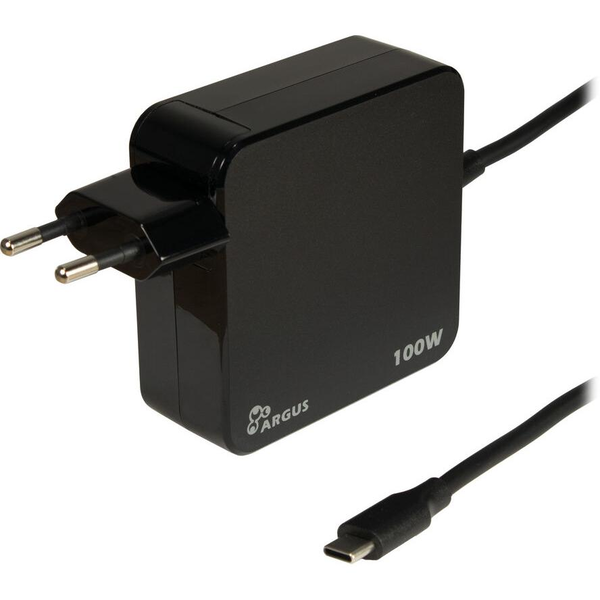 Lader 230V 1xUSB-C 100W Argus PD-2100 Zwart