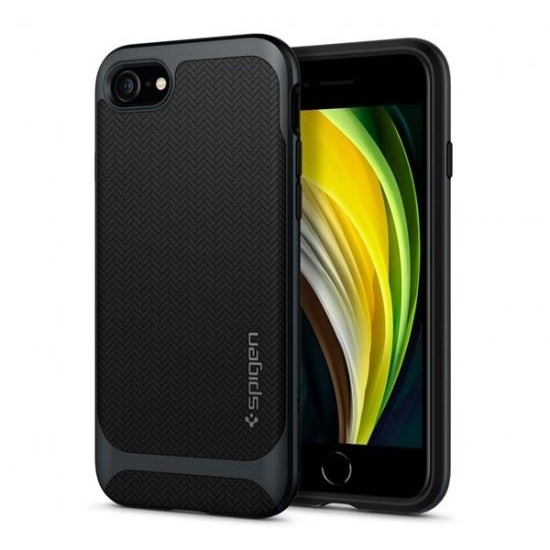 Spigen Neo Hybrid Herringbone Apple iPhone iPhone SE(2020)/8/7 hátlaptok Metal Slate (ACS00952) (ACS00952)