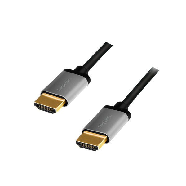 HDMI 2.00m 4K/60Hz LogiLink, aluminium