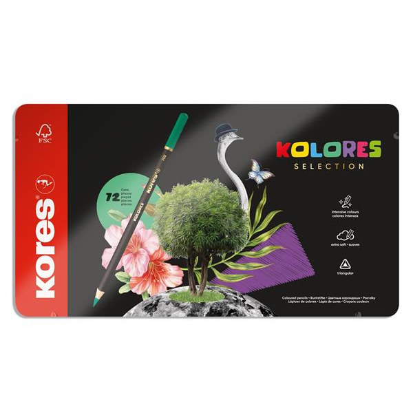 Kores Kolores Selection színes ceruza készlet (72 db / csomag) (93372)