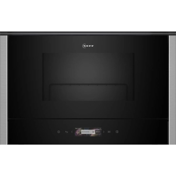 Neff NR4GR31N1 микровълнова печка Микровълнова фурна с аспиратор Комбинирана микровълна 21 Д 360 W Черен, Неръждаема стомана