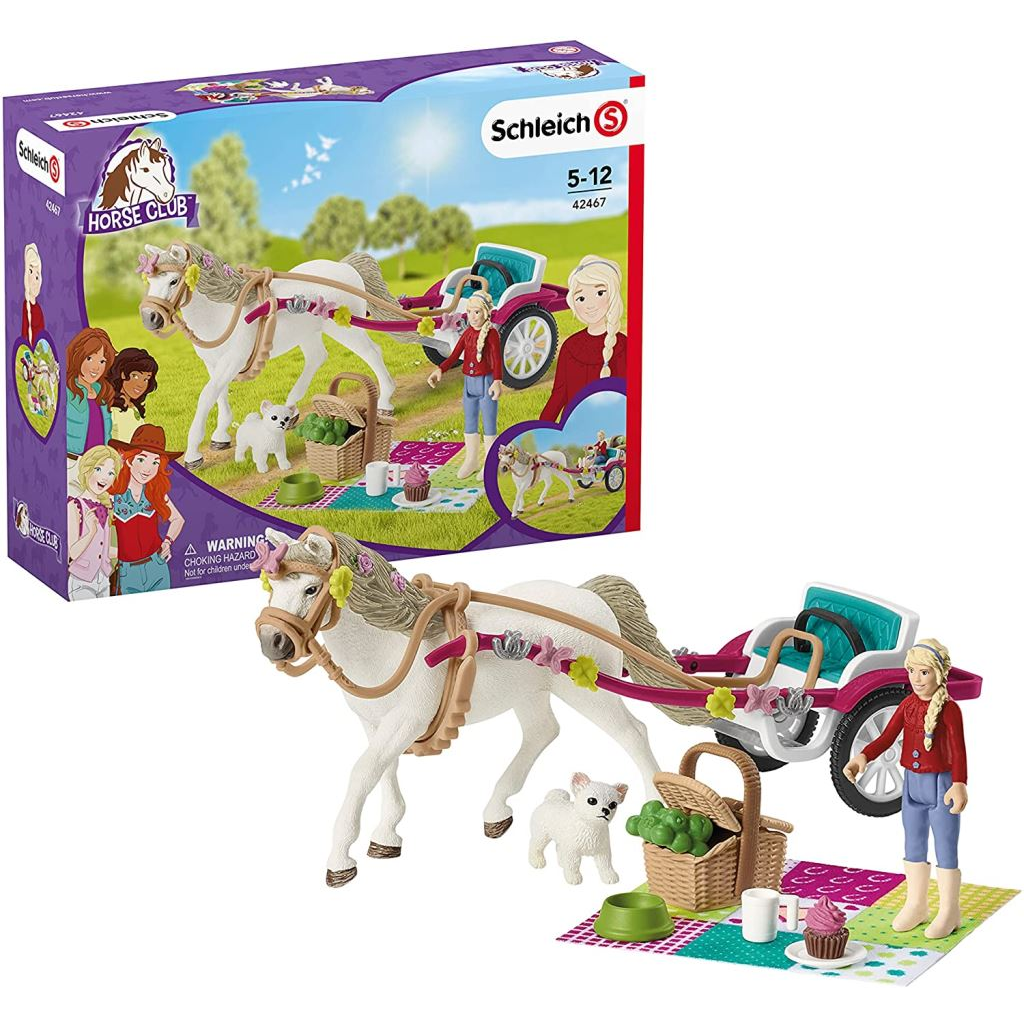 Schleich lovaskocsi és piknikkészlet (42467) (sch42467)