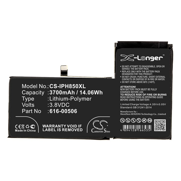 Cameron Sino CS-IPH850XL Apple 616-00506 Telefon akkumulátor 3700 mAh