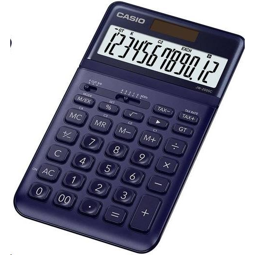 Casio JW-200SC-NY asztali számológép, sötétkék (JW-200SC-NY)