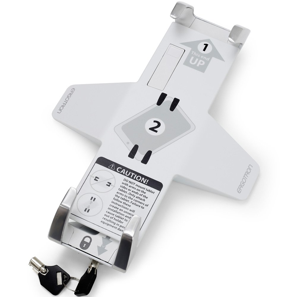 Ergotron 45-460-026 7"-13" Zárható asztali tablet rögzítő adapter - Ezüst (45-460-026)
