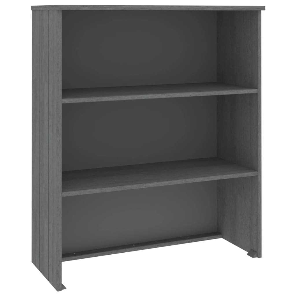 HAMAR sötétszürke tömör fenyőfa felső szekrény 85 x 35 x 100 cm (340510)