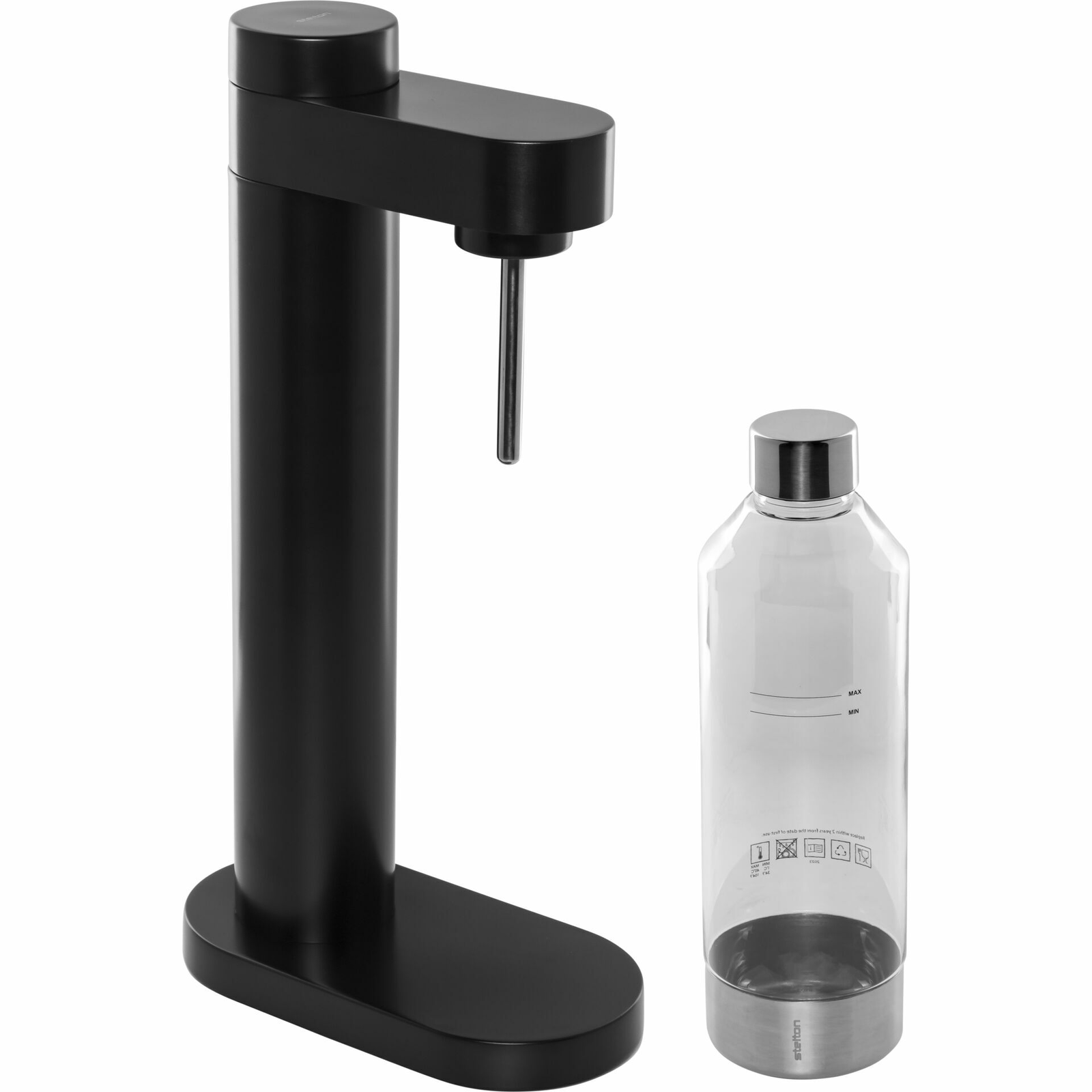 Stelton 2100-1 Brus Carbonator szódakészítő gép - Fekete metál (2100-1)