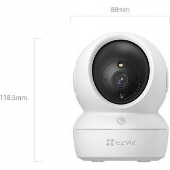 EZVIZ H6c Pro 3K Gömbölyű IP biztonsági kamera Beltéri 2880 x 1620 pixelek Asztali (CS-H6c (5MP,W2))