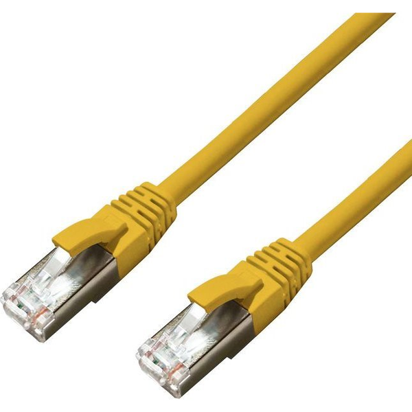  MicroConnect CAT6A S/FTP 0.25m Yellow LSZH