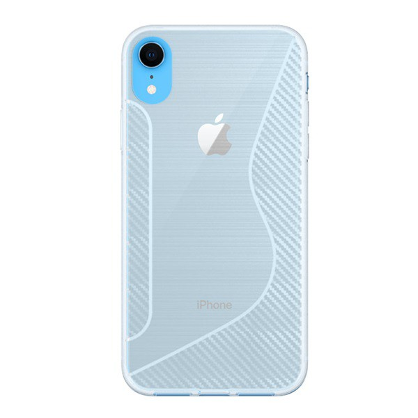 Szilikon telefonvédő (S-line, karbon minta) ÁTLÁTSZÓ [Apple iPhone XR 6.1] (5996457808830)