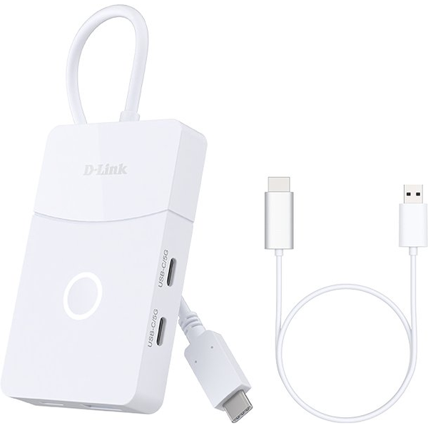 D-Link DUP-501 hub di interfaccia USB 3.2 Gen 1 (3.1 Gen 1) Type-C 5000 Mbit/s Bianco