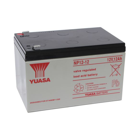 Yuasa 12V 12Ah zselés savas ólom akkumulátor gondozásmentes 151x99x100.5mm (113218)