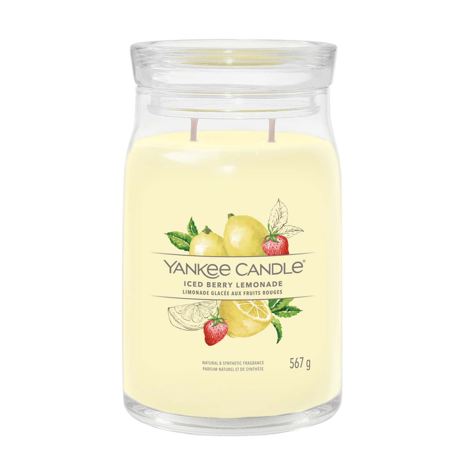 Yankee Candle Signature Iced Berry Lemonade Illatgyertya 567g (1629983E)