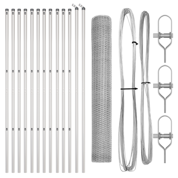 Hatszögletű Kerítés 1.4x25 m Horgonyzott Acél
