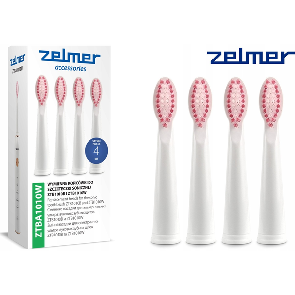 Zelmer ZTBA1010W Elektromos fogkefe Pótfej - Fehér (4db)