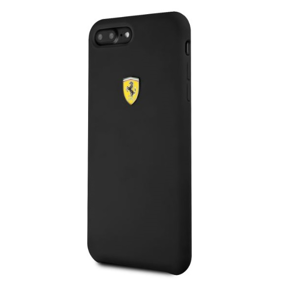 Ferrari SF iPhone 8 Plus fekete szilikon hátlap (FESSIHCI8LBK)