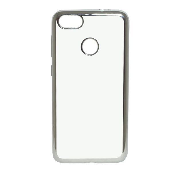 Szilikon telefonvédő (fémhatású keret) EZÜST [Huawei P9 Lite Mini] (5996457739875)