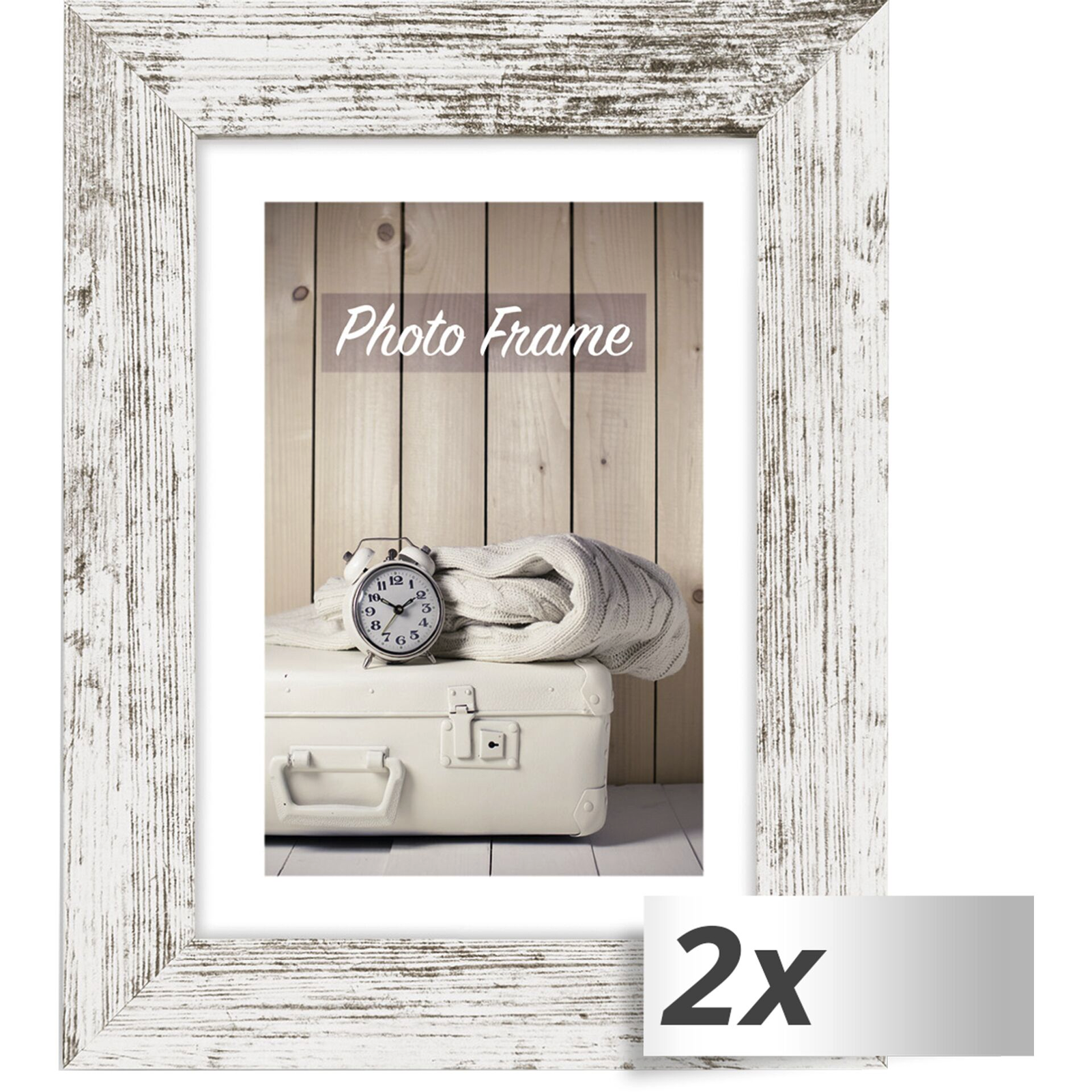 ZEP V21346 Nelson 6 30x40 Képkeret - Fehér/Barna (2 darab) (V21346)