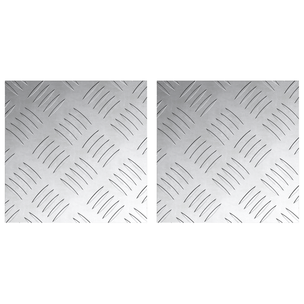 Alumínium Ellenőrző Lemezek 2 db Csúszásmentes 20x20 cm