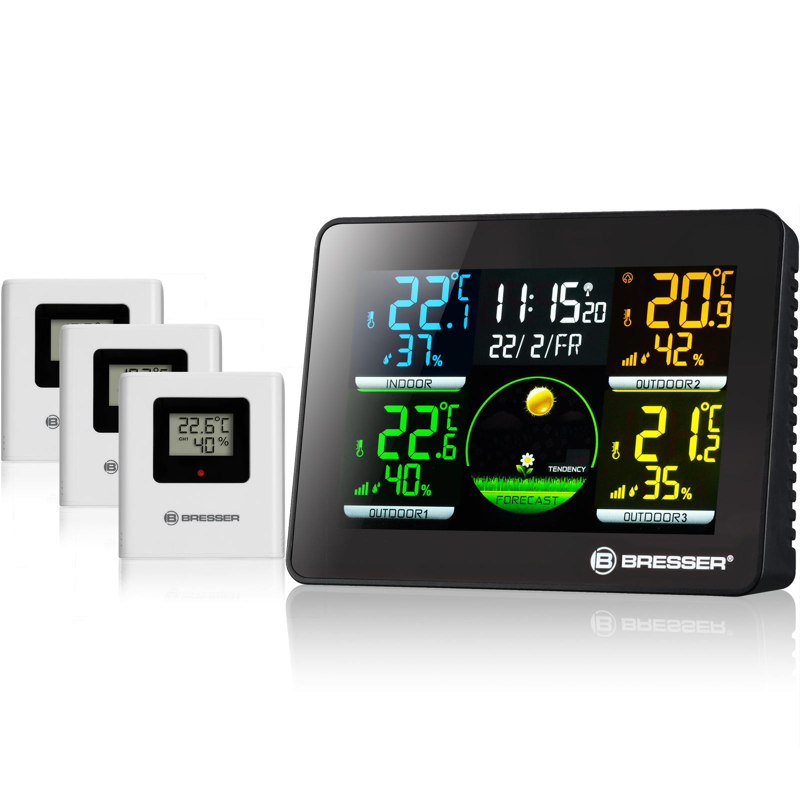 Bresser Thermo Hygro Quadro NLX Időjárásállomás (7000023)