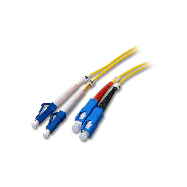 EFB Duplex Jumper LC-SC 9/125, OS2, LSZH, gelb, 2.0mm, 1m