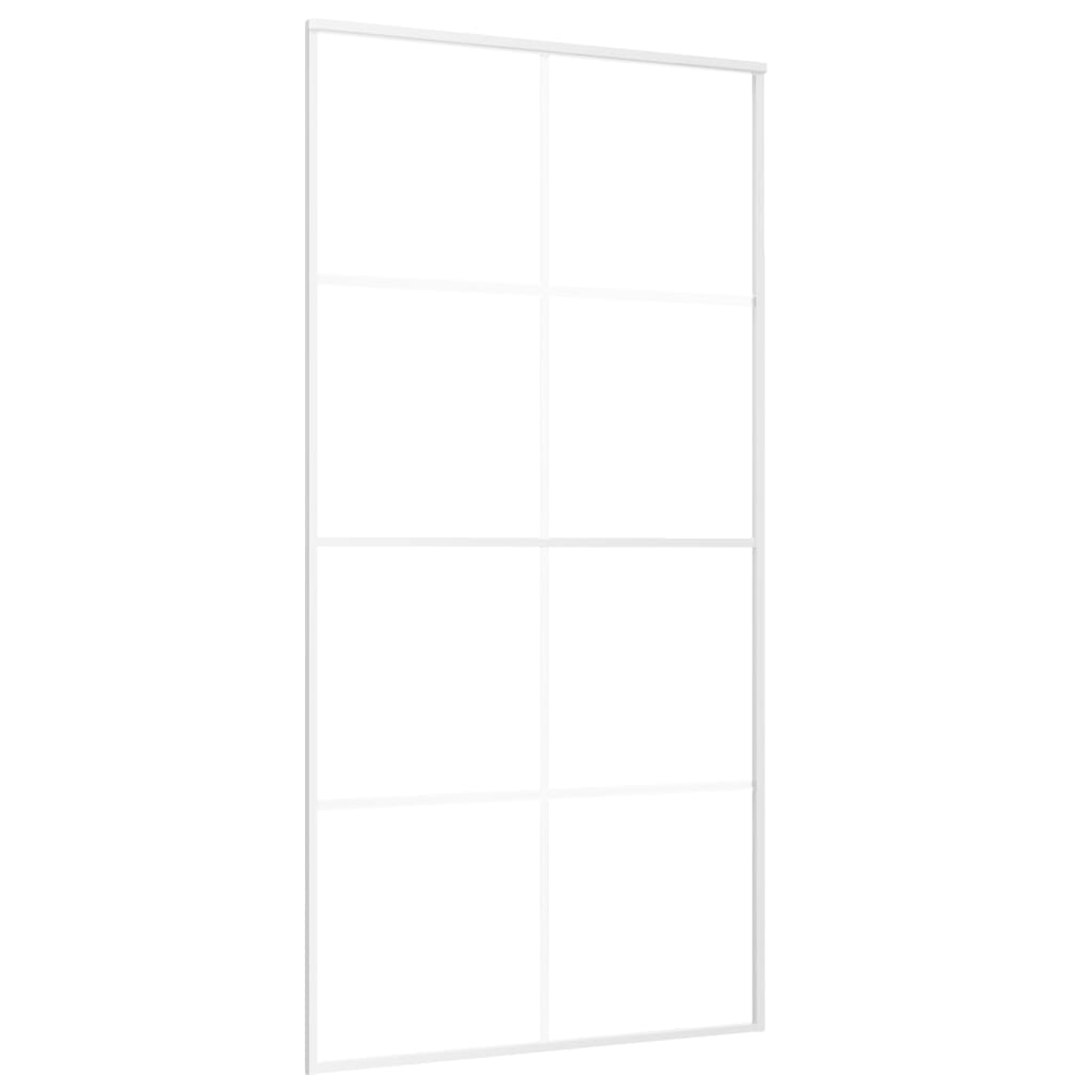 fehér ESG üveg és alumínium tolóajtó 102,5x205 cm (151676)