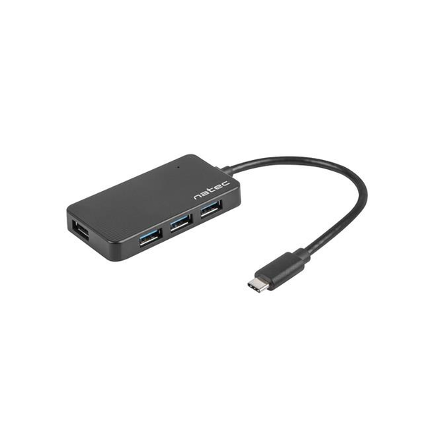 Natec NHU-1343 USB 3.0 HUB (4 port) Fekete