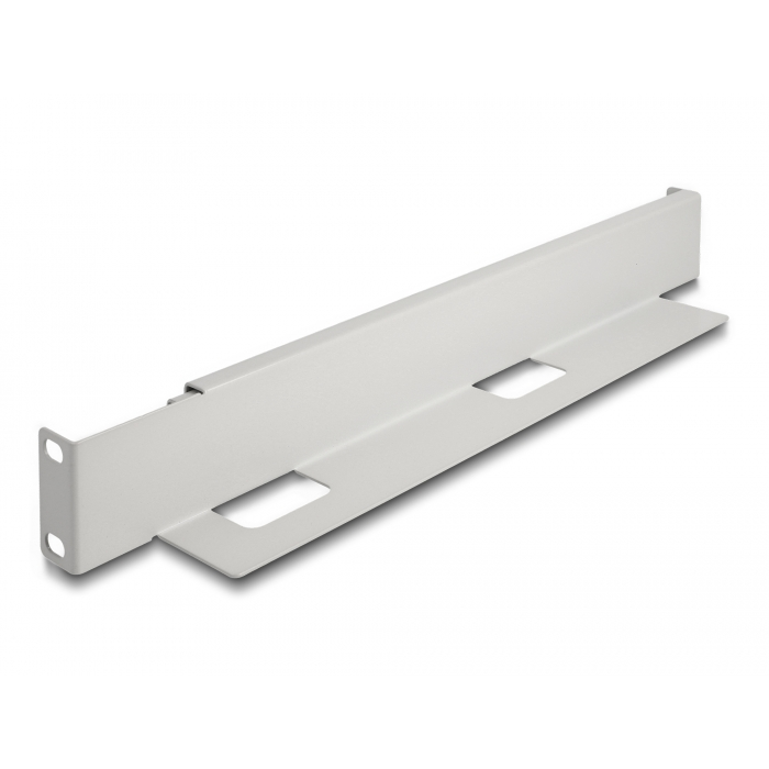 Delock 19 befogó keret állítható hosszúsággal 368 - 600 mm hálózati kabinet számára 1U 2 db. (66886) (66886)