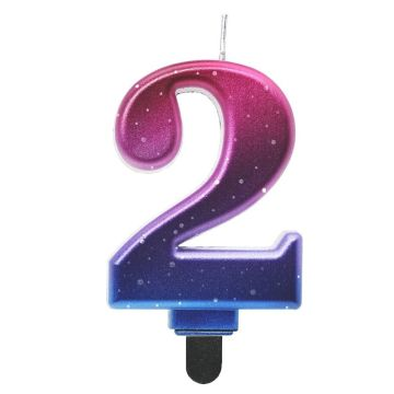 Godan Beauty and Charm: Csillagos égbolt számgyertya - 2 (SF-NSM2) (SF-NSM2)