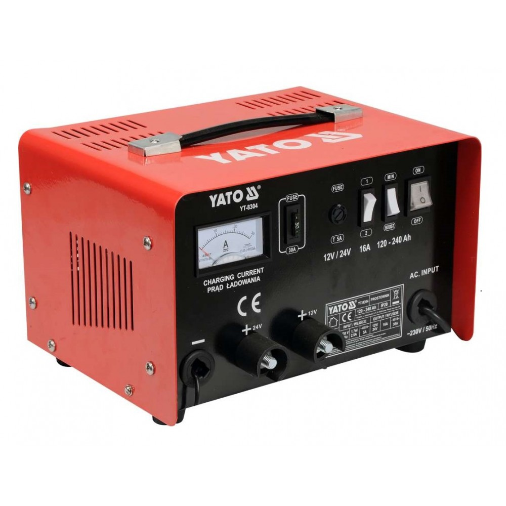 Yato YT-8304 12-24V Akkumulátor töltő (YT-8304)