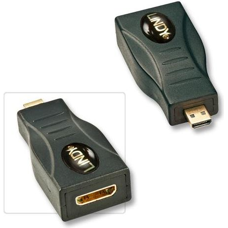 Lindy Adapter HDMI Mini/Micro HDMI Micro Zwart
