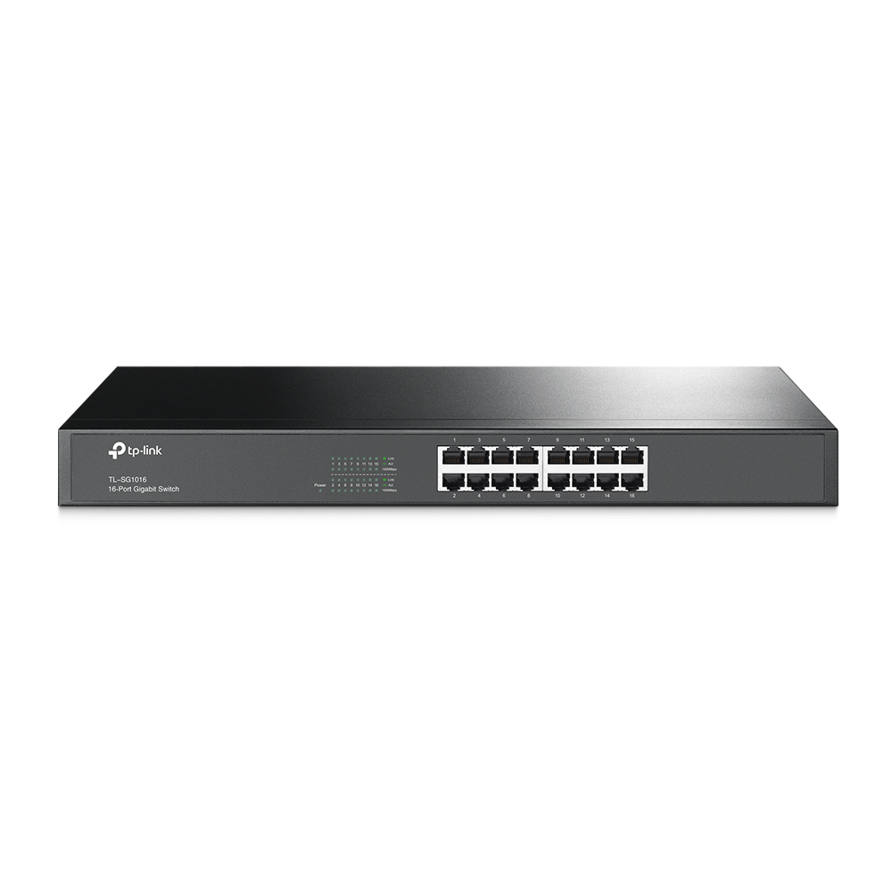 TP-Link TL-SG1016 Nespravované Gigabit Ethernet (10/100/1000) 1U Čierna (TL-SG1016)