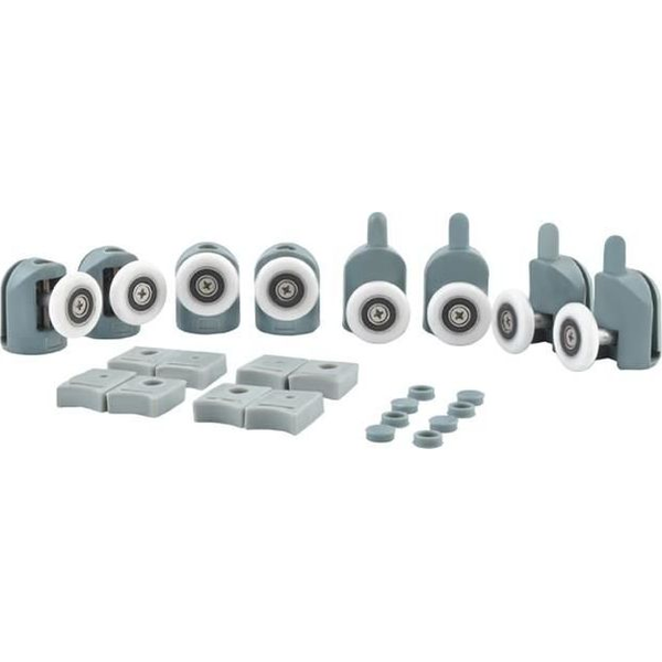 8x PVC + inox nadomestna kolesca za tuš kabino