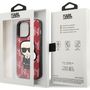 Калъф Karl Lagerfeld, съвместим с iPhone 13 Pro Max, Monogram Ikonik Patch Collection, червен - 9049430