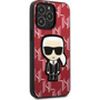 Калъф Karl Lagerfeld, съвместим с iPhone 13 Pro Max, Monogram Ikonik Patch Collection, червен - 9049430