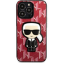 Калъф Karl Lagerfeld, съвместим с iPhone 13 Pro Max, Monogram Ikonik Patch Collection, червен - 9049430