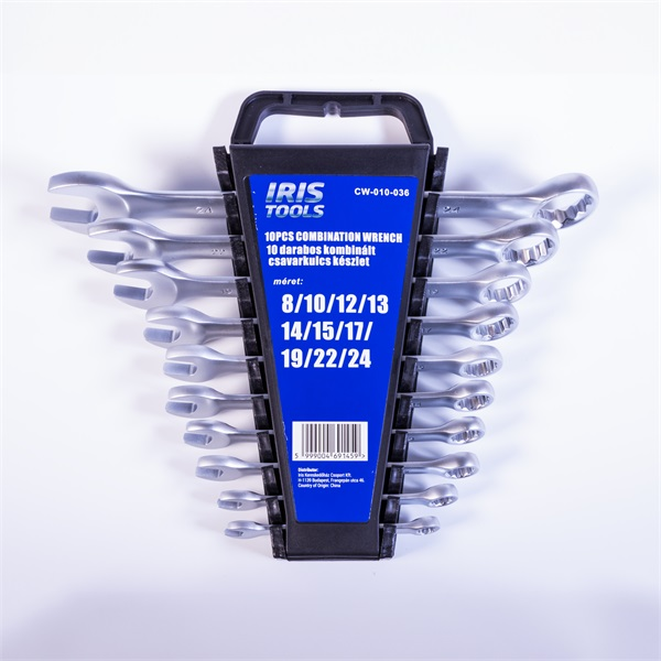 IRIS TOOLS CW-010-036 10 darabos kombinált csavarkulcs készlet (CW-010-036)